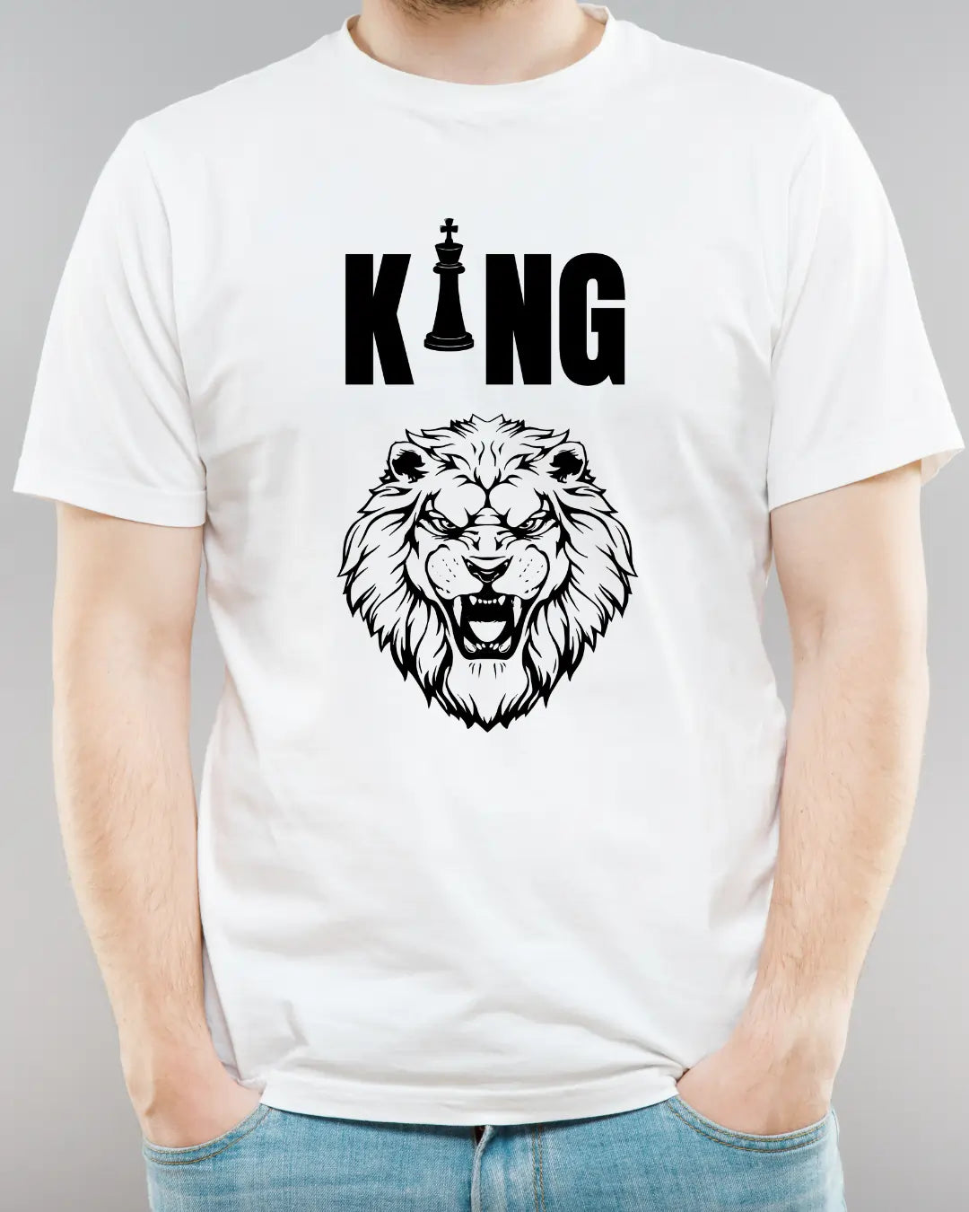 King lion | Animal | Boys | Men | Signature Tees | Men Regular Fit T-Shirt | King