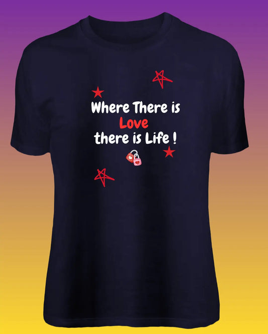 where there is Love | Men | Women | Signature Tees | Men Regular Fit T-Shirt | wherethereis