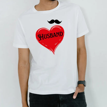 Couple T-shirts | Husband Wife | Signature Tees | Men Women Regular Fit T-Shirt | wifey husband | Valentine Couple