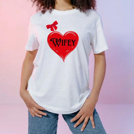 Couple T-shirts | Husband Wife | Signature Tees | Men Women Regular Fit T-Shirt | wifey husband | Valentine Couple