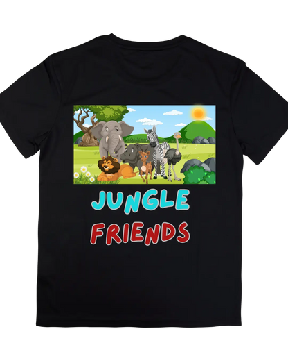 Jungle Friends | Boys | Kids T-shirt | Signature Tees | White Black Navy Blue Red | Kids T shirt | Jungle Friends