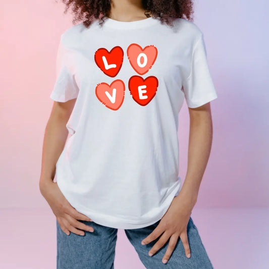 Love | Girls | Women | Signature Tees | Women Regular Fit T-Shirt | LOVE | Women LOVE