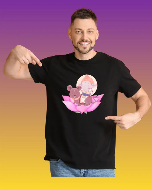 Ganesh festival | Men | Women | Signature Tees | Men Regular Fit T-Shirt | Ganeshmouse