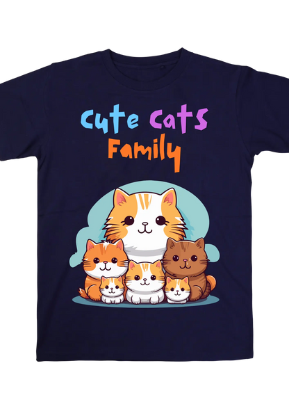 Cute cat family | Cats | Kids T-shirt | Signature Tees | Cute cats family