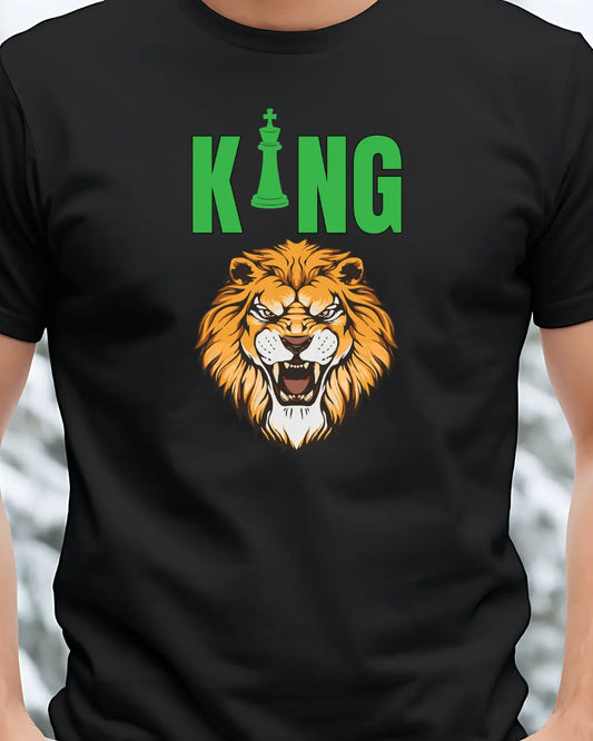 King lion | Animal | Boys | Men | Signature Tees | Men Regular Fit T-Shirt | King