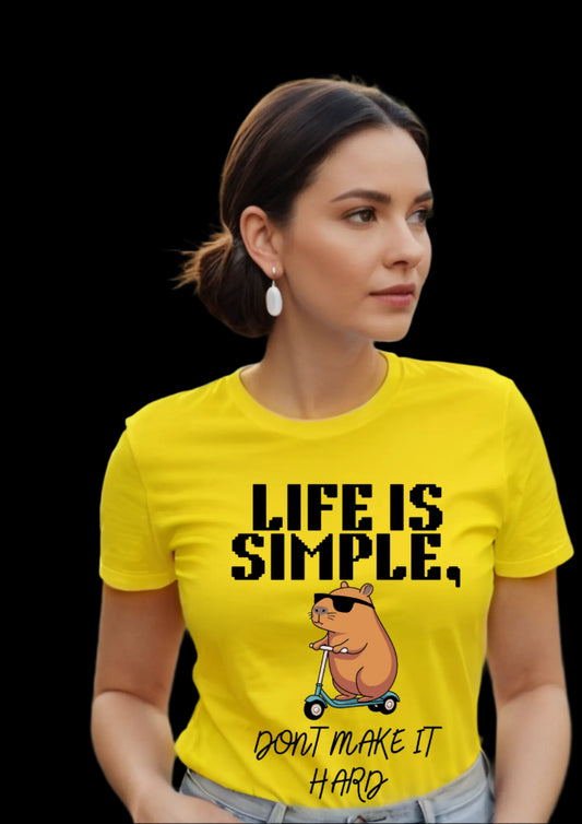 Signature Tees | Men Women Regular Fit T-Shirt | Life is Simple